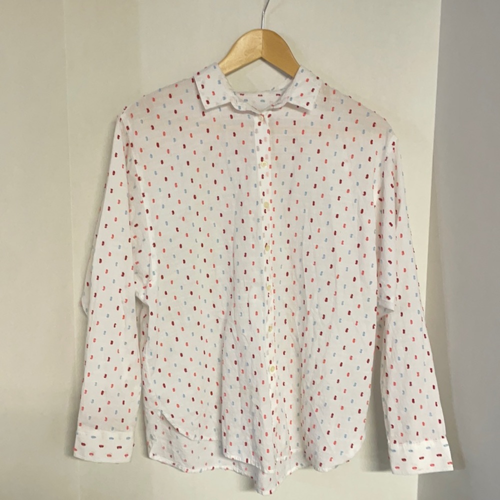 Loft Womens Size Small Long Sleeve Button Shirt